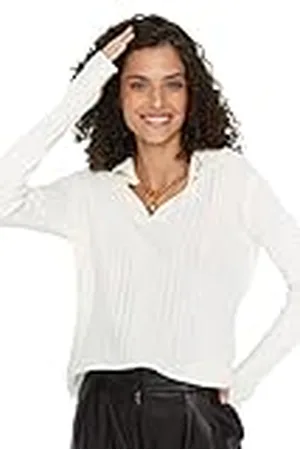 Trendyol Dames ECUS arm Tip Gedetailleerde Polo Collar Knitwear Sweater, , S