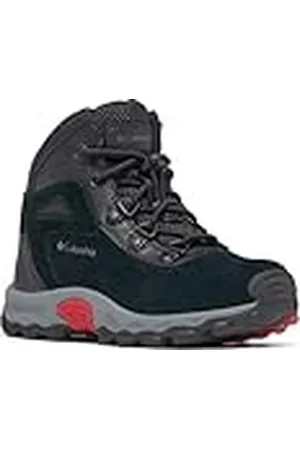 Columbia Unisex Kids Kids Newton Ridge Amped mid Rise Hiking Boots, Black (Y Black x Mountain Red), 1 UK