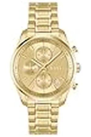 HUGO BOSS Analoge Multifunctionele Quartz Horloge voor Vrouwen Grand Tour Dames Collectie met Gekleurde Roestvrij Stalen Armband - 1502768