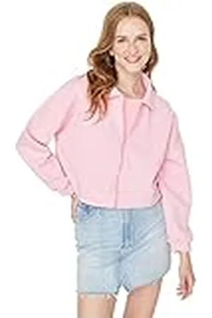 Trendyol Dames polo hals effen Regular sweatshirt, , XS, , XS