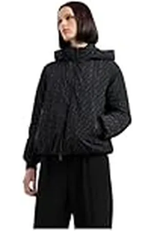 Armani Exchange Dames The Notorius Frank, Allover Monogram Pattern Blouson Jacket, , S