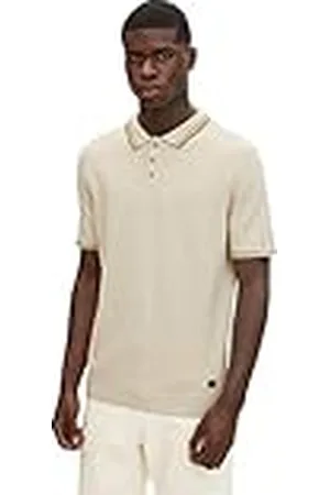 TOM TAILOR Uomini Gebreide polo van katoen 1029722, , XS
