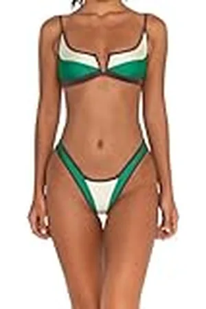 FAE House - Gypsy Bikini Top - Twilight - Luxe Dames Zwemmode - Diep bosgroen - 100% Duurzame Stoffen - Koude handwas - Maat M