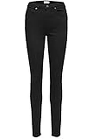 SELECTED Dames Slfmaggie Hw Black W Noos Skinny Jeans, , 25W / 32L