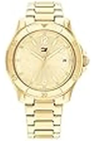 Tommy Hilfiger Analogue Quartz Watch voor dames met goudkleurige roestvrijstalen armband - 1782513
