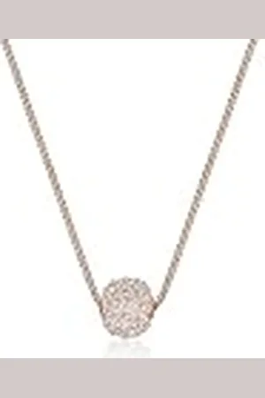 Elli Halsketting Dames Bol Hanger met Kristallen in 925 Sterling Zilver
