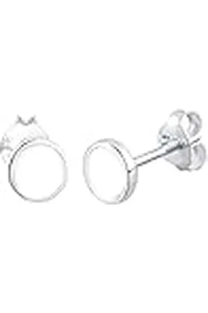 Elli Oorbellen Dames Oorsteker Cirkel Geo met Email in 925 Sterling Zilver