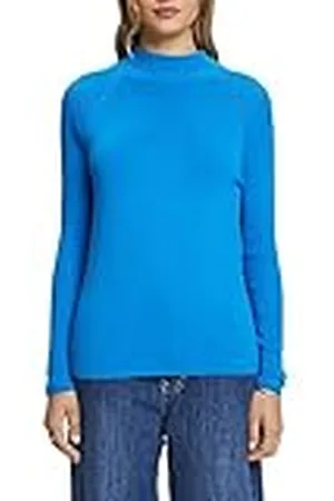 ESPRIT Lenzing™ Ecovero Pullover met opstaande kraag, , M