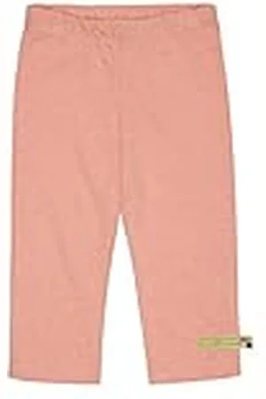 loud + proud Uniseks kinderbroek, effen met linnen, GOTS-gecertificeerde vrijetijdsbroek, , 74/80 cm