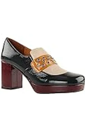 Chie Mihara Dames ONGA38,5 Moccasin, Dark Blue, Yellow, White, Rood, 38,5 EU, , 38.5 EU