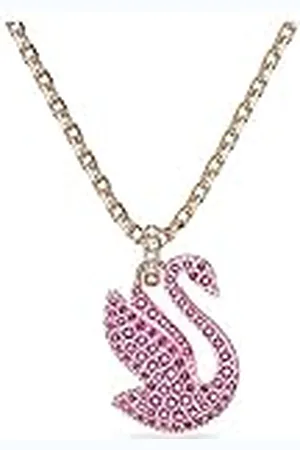 Swarovski Iconic Swan Hanger, Swan, M, Roze, Roségoudkleurige Toplaag