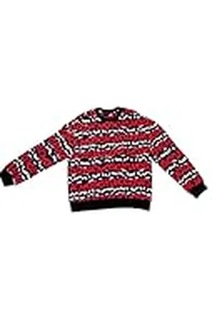 Moschino Regular fit ronde hals met logo print sweatshirt, strepen, 46 vrouwen, , 44