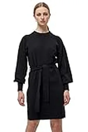 Minus Dames Elara Knit Jurk, Zwart, M