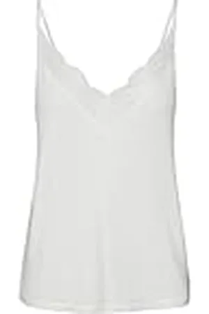 VERO MODA Dames VMSELLA Singlet JRS GA BTQ Top, Snow White, XS, , XS