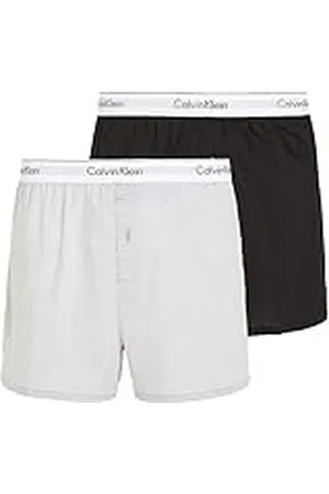 Calvin Klein Boxer Slim 2pk 000nb1396a heren Boxershorts,meerkleurig (Black/Grey Heather Bhy),L