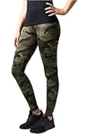 Urban classics Ladies Camo Leggings Leggings woodland S 91% polyester, 9% elastaan Basics, Street wear