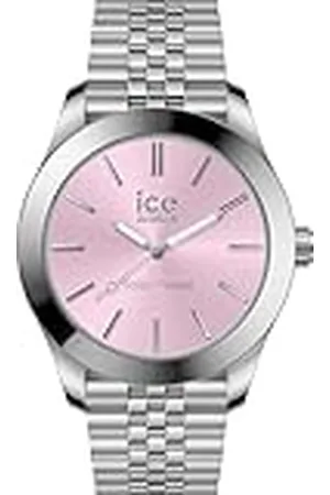 Ice-Watch ICE steel Dilver light pink - Zilver dameshorloge met metalen armband - 023790 (Klein)