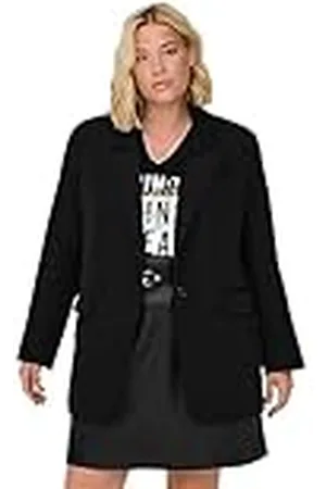 ONLY Carlana-Berry L/S Ovs Blazer TLR Noos Longblazer voor dames, , 44 Grote maten