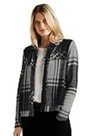 CECIL Jacquard jas voor dames, geruit, , XL