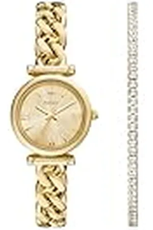 Fossil Analoog kwartshorloge voor dames, met roestvrijstalen armband ES5387SET