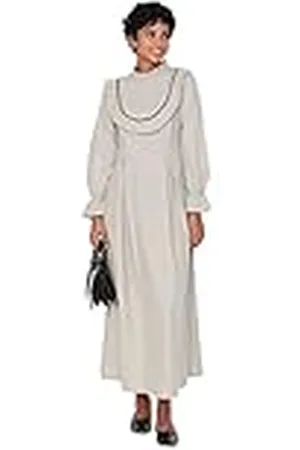 Trendyol Woman Design Maxi A-Line staande collar geweven jurk dames, , 36