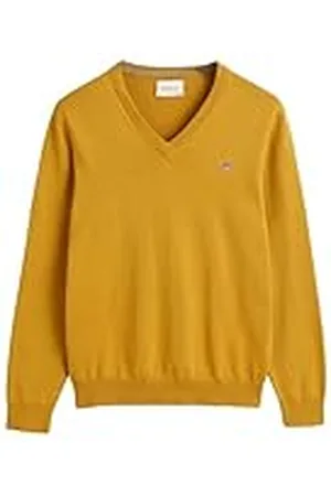 GANT Klassieke katoenen V-hals, , S
