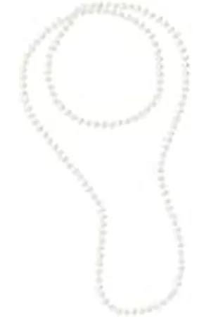 Pearls & Colors Halfbarokke zoetwaterparels ketting ketting, Longueur du sautoir 120 cm, Parel, Parel