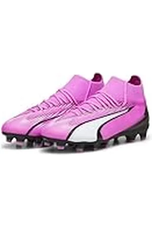 PUMA Ultra Pro Fg/AG Jr, voetbalschoenen, uniseks, voor kinderen en jongens, Poison Pink White Black, 37.5 EU