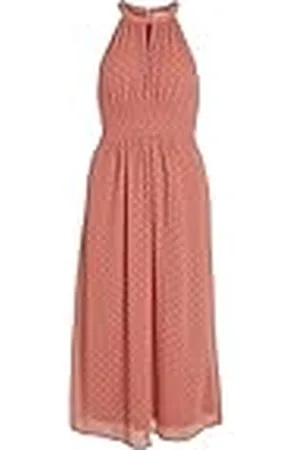 VILA Dames Viedee S/L Halslijn Midi Dress/Dc/Ka avondjurk, , 42