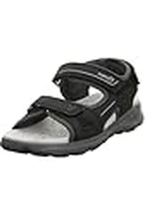 Superfit Criss Cross sandaal, zwart/lichtgrijs 0010, 28 EU, , 28 EU