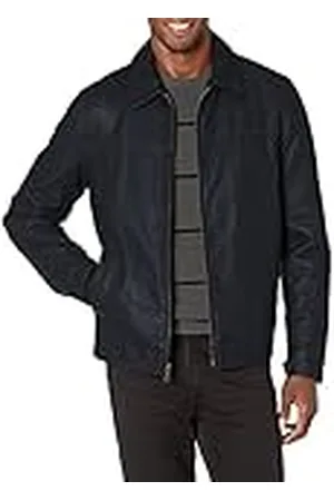 Tommy Hilfiger Klassieke kunstleren jas voor heren, , XL