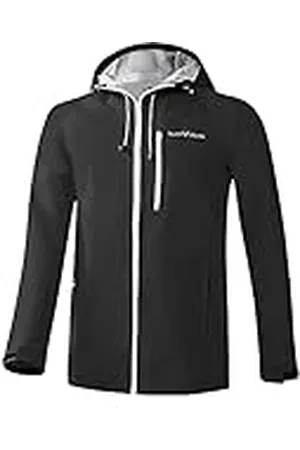 Black Crevice Hardshell herenjack, hoogwaardige outdoorjas voor heren, 3L functionele jas van 100% polyester, ademende herenjas, wind- en waterdichte outdoor regenjas voor heren, , 3XL