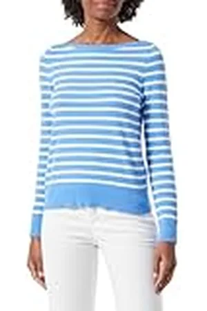 Tommy Hilfiger Gebreide damestrui, Blauw (Blauwe Spell/Ecru Stp), XXS
