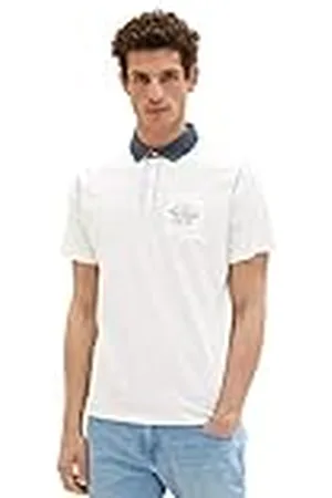 TOM TAILOR 1038533 Poloshirt voor heren, 10332-Off White, XXL, , XXL