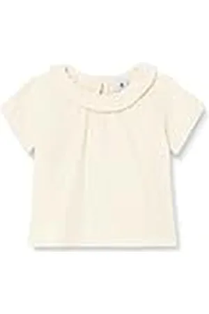 Petit Bateau A097M babyblouse met korte mouwen, wit, Avalanche, 3 maanden, , 3 Maanden