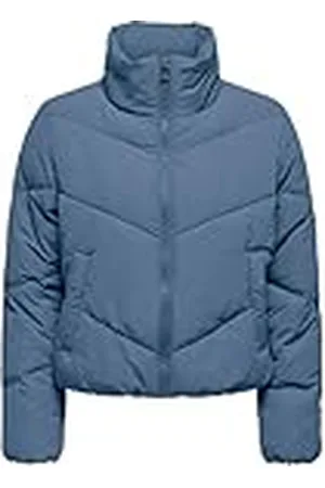 ONLY Korte gewatteerde damesjas ONLMaggi Life Buffer met hoge kraag, , XL