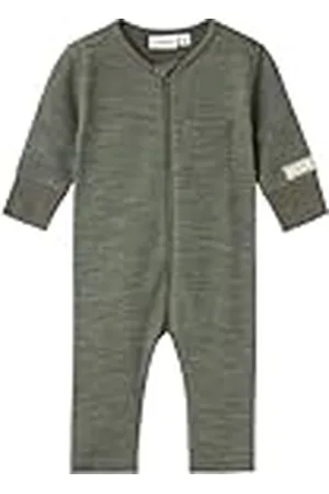 NAME IT Babyjongens Nbmwyla Wool/Vis Ls Suit slaapromper, , 74 cm