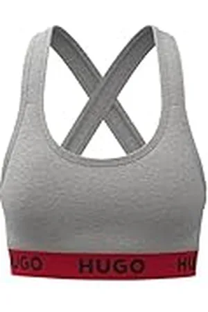 HUGO BOSS Dames Padded Sporty Logo Bralette, , XS