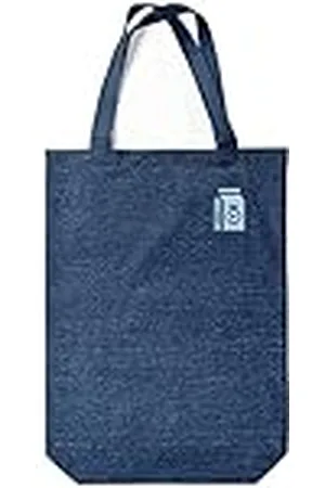 Green Fish Denim-draagtas, bedrukt, boodschappentas, machinewasbaar, opvouwbaar, handtas van jeans met handgrepen, 22 x 26 cm, , Eén maat, modern