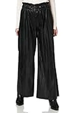 İpekyol Dames Elastische Taille Leather Plooibroek Broeken, , 34
