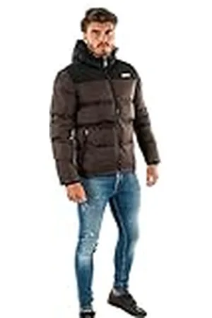 Schott NYC UTAH2 Donsjas met capuchon en schouderriem, Schott, Dark Brown, XXL Volwassenen