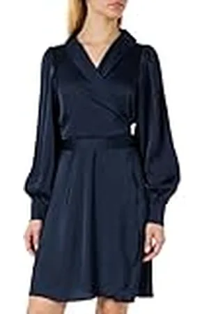 VILA Dames Vienna Ravenna L/S Short Wrap Dress-noos jurk, , 40