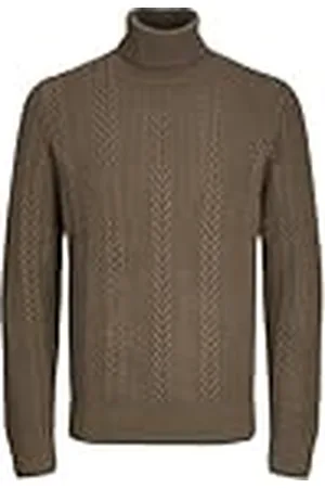JACK & JONES Heren Jcocipher gebreide trui met rolkraag, leisteen , L, , L