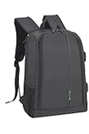 RivaCase DSLR-camerarugzak, stijlvolle tas met laptopvak (15,6 inch) en aanpasbare gevoerde scheidingswanden