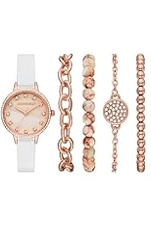 Skechers Horloge voor dames, Quartz uurwerk met siliconen, polyurethaan, lederen of roestvrij stalen band, ,34MM