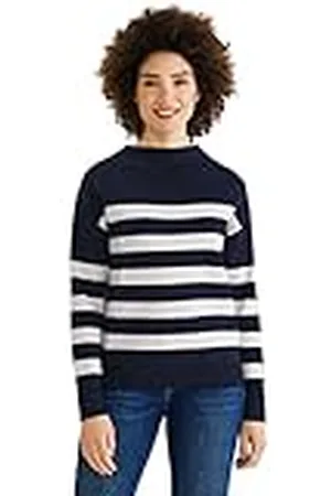 Street one Dames A302269 gebreide trui gestreept, deep blue, 38, , 38