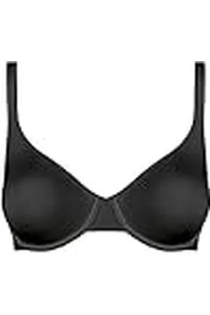Calida Sensitive beha voor dames met beugel van elastaan en polyamide met naadloze cups, zwart, 70B