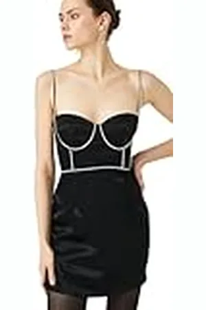Koton Dames Jewel Detail Strappy Mini Satin Party Dress, , 40