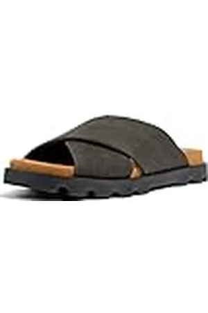 Camper Brutus Flat Sandalen voor dames, donkergrijs, 41 EU, , 41 EU