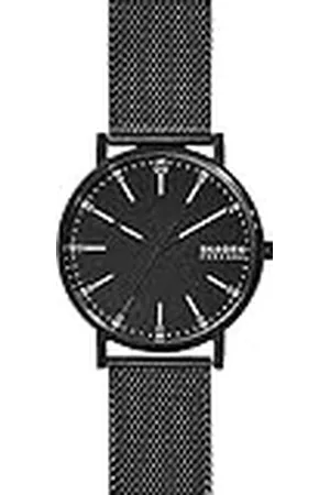 Skagen Signatur herenhorloge met drie wijzers, kastmaat 40 mm, roestvrijstalen horloge en roestvrijstalen schakelarmband